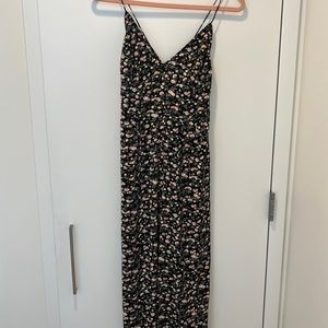 Flower crisscross back jumpsuit